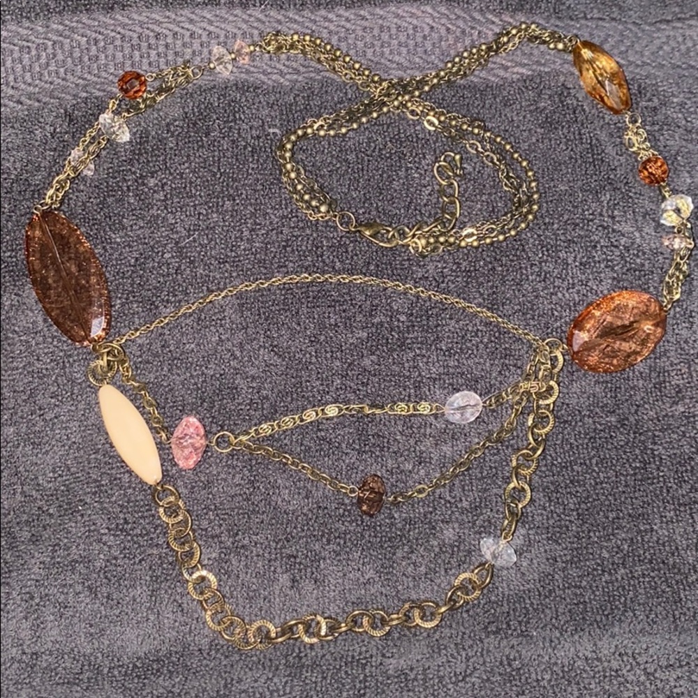 Purple and Pink Statement Necklace